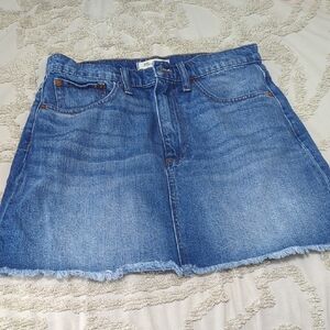 Madewell Blue A-Line Mini Skirt Casual